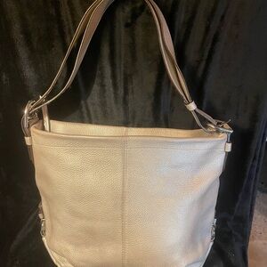Coach Brooke bag in Silver Champagne Leather
